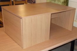 1 x Occasional Lounge Cabinet / Coffee Table - Ref FC498 - Features Large Storage Drawer In The Side