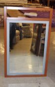 1 x Teak Framed Mirror - Ref: FC835 - Ex Display Stock In Great Condition - CL036 - W60 x H100cm -