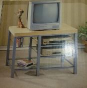 1 x Television Entertainment Unit - Ex Display Stock - H62 x W96 x D50 cms - FC47 (Flatpacked) -