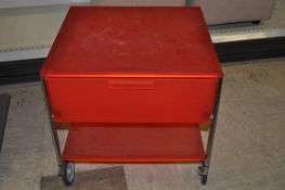 1 x Perspex Unit With Drawer - Ref: FC737 - Ex Display Stock In Great Condition - W48 D46 H50 -
