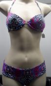 1 x Christian Lacroix -Jackpot- Push Up Top & Slip Set - Magenta - Ref 62 - CL011 - Location: