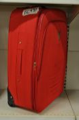 1 x Red Short Stay Luggage On Wheels - 70 x 43 x 26cm - Ref: FC931 - Ex Display Stock - CL036 -