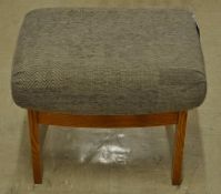 1 x Cintique Fabric Stool - Ref: FC907 - Ex Display Stock In Great Condition - W54 X D44 X H42 -