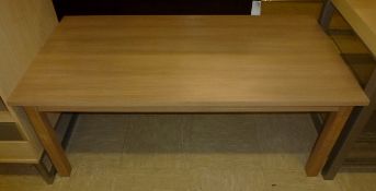 1 x Limed Oak Coffee Table - H45 x W100 x D55 cms - Ex Display Stock in Great Condition - CL036 -