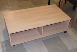 1 x Television Storage Cabinet - Ref: FC726 - Features 2 Compartments, A light Wood Finish and