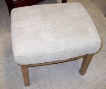 1 x Cintique Fabric Stool - Ref: FC895 - Ex Display Stock In Great Condition - W54 X D44 X H42 -