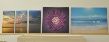 3 x Pieces Of Wall Art - 3 Designs Supplied, See Pictures For Details - Ref: FC626 - Various Sizes -