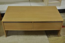 1 x Coffee Table With 2 Drawers - Ref: FC754 - Ex Display Stock In Great Condition - W110 D60