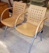 1 x Chair Bench - Cool Modern & Unique Design - Ref: FC896 - Ex Display Stock In Great Condition -