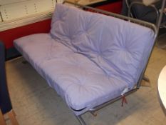 1 x Double Metal Futon With Mattress - Ref: FC685 - Ex Display Stock In Good Condition - CL036 -