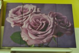 Set Of 3 x Pictures / Canvas Wall Art 