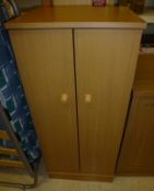 1 x Two Door CD DVD Storage Cabinet - H90 x L40 x W33 cms - Ex Display Stock - CL036 - Ref FC98 -