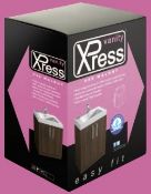 1 x Xpress Walnut 600mm Two Door Vanity Cabinet With Heavy Resin Composite Sink Basin - Contemporary