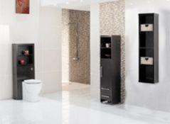 This is a five piece Vogue Arc bathroom set in Wenge!   Lot Includes:  1 x Wenge BTW Cistern