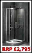 5 x Aqua Lotus 800mm Double Door Quad Shower Enclosures