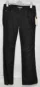 1 x Pair of Hudson Black Denim Jeans – Size 30 Waist – New with Tags – High Resale Value – Ref : G27