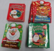 50 x Assorted Christmas Colouring / StickerBooks – Ref : CAT109 – Includes : Sticker Books,