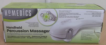 1 x Homedics Handheld Percussion Massager – New Sealed – Offers Invigorating Percussion Massage –