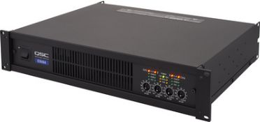 1 x QSC Four Channel 19 Inch 2U Power Amplifier - Model CX404 - 4 x 400w - High Quality Amplifier