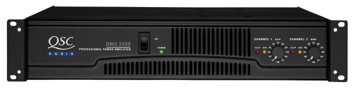 1 x QSC 19 Inch 2U Power Amplifier - Model RMX2450 - 2400w - High Quality Amplifier Suitable For For