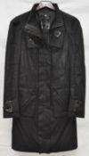 1 x D Effect Casmere Black Coat - Medium – High Resale Value – Ref : G26 - CL007 - Location:
