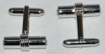 10 x Pairs of Genuine T-Bar Cuff Links with Swarovski Crystals by Ice London – Color : Clear - Model