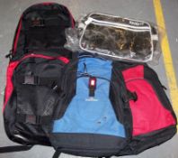 5 x  Assorted Backpacks - NJB100 – Inc 4 x Kickers & 1 x Equinox Branded Backpacks – New / Unused