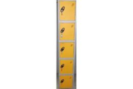 1 x Probe 5 Door Locker. All Individual Locker Doors Include A Key And All But 1 Have A Spare Key