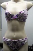 1 x Christian Lacroix -Casino- Half Cup & Bikini Briefs Set - Ref 49 - CL011 - Location: