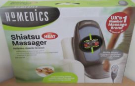 1 x Homedics Shiatsu Back Massager – Relieves Muscle Tension – New Boxed - Easily Attaches to most
