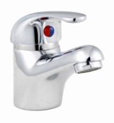 1 x Ross Mono Basin Mixer Tap (40mm) – Modern Design - Minimum pressure (0.2) bar - Chrome