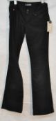 1 x Pair of Hudson Black Denim Jeans – Size 27 Waist – New with Tags – High Resale Value – Ref : G30