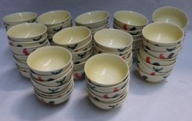 70 x Yellow Chicken & Sweetcorn Oriental Painted Bowls – Ref : CAT078 – Made In China - Recently