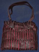 6 x Moda In Pelle Burgundy “Real Leather” Bags - NJB036 - CL008 - Location: Bury BL9 - RRP £390 each