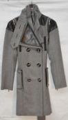 1 x D Effect Casmere Grey Coat - Small – New with Tags – High Resale Value – Ref : G29 - CL007 -