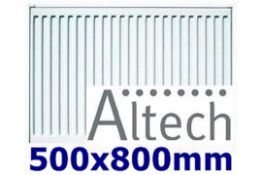 1 x Altech High Output Radiator - Robust Compact Design - K1 - Size 500 x 800mm - CL013 - White -