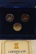 Silver Proof Coins; Pobjoy Mint 1979 Isle Of Man pound silver proof coins, in original