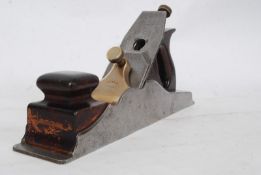 A post war Norris A1 panel plane,  made with a dovetailed steel body and fitted with ebonised