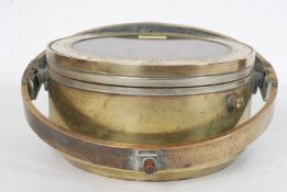 A mid-20th century rare unusual large ship sized ships Binnacle / magnetic compass on gimbals '