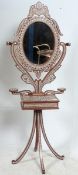 A 20th Century Anglo Indian / Syrian hardwood and inlaid shaving / dressing stand.  The base