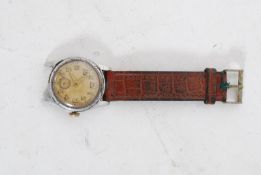 An early 20th century military wrist watch