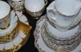 2 vintage Staffordshire china part tea sets one by Royal Vale