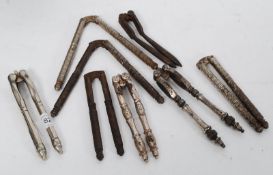 A collection of Victorian and possibly earlier nut crackers please see images