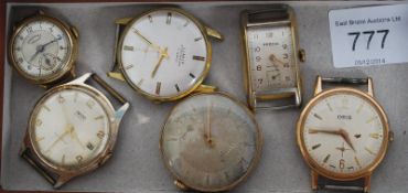 A good collection of gentlemans watches to include Ingersoll legion, Smiths 17jewel, Limit 17 jewel,
