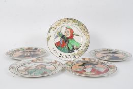 A collection of Royal Doulton Series Plates to include. The Jester, THe Admiral, The Falconer, The