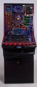 FRUIT MACHINE; Mega Zone, working order with keys.Measures: 179x68x67