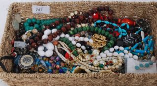 A selection of costume jewellery to include necklaces, pendants etc