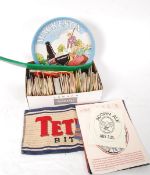 BREWERIANA; a collection of assorted vintage beer mats and Mackeson's tray and other items.