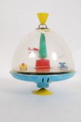 A vintage 1950's enamel and tin plate childs spinning top / retro toy