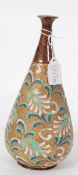 A Royal Doulton Slaters  stoneware 2377 vase with initial HA to base, Impressed stamps also. THe
